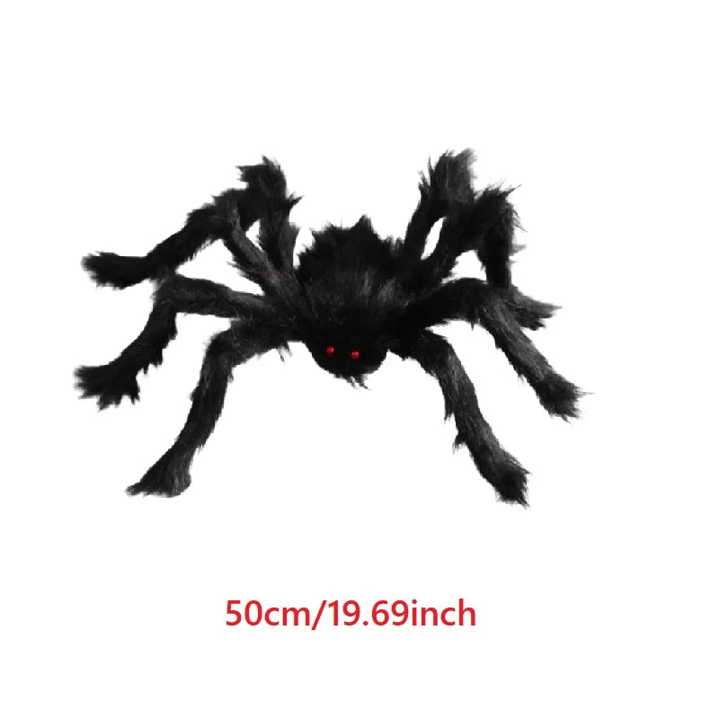 Giant Black Plush Spider Halloween
