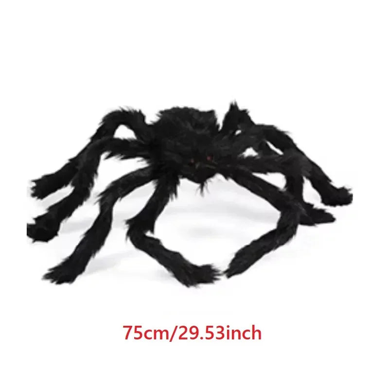 Giant Black Plush Spider Halloween