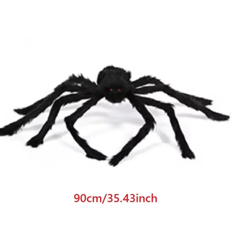 Giant Black Plush Spider Halloween