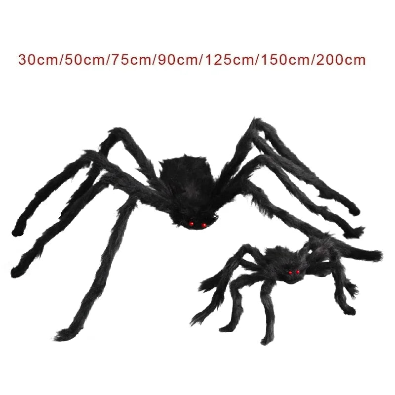 Giant Black Plush Spider Halloween