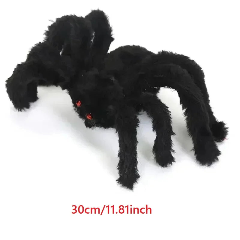 Giant Black Plush Spider Halloween