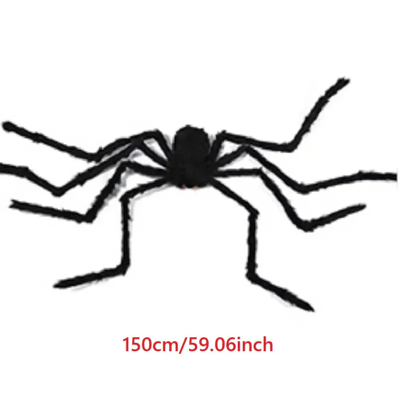 Giant Black Plush Spider Halloween