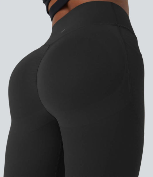 GlowLift Sculpted Leggings – Elegant Fit with Peach Effect