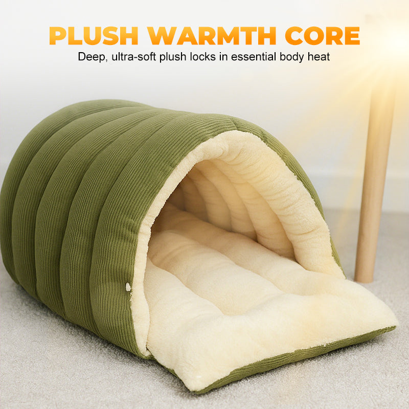 🔥Limited-time offer-Warmth Cozy Comfort Plush Pet Cave