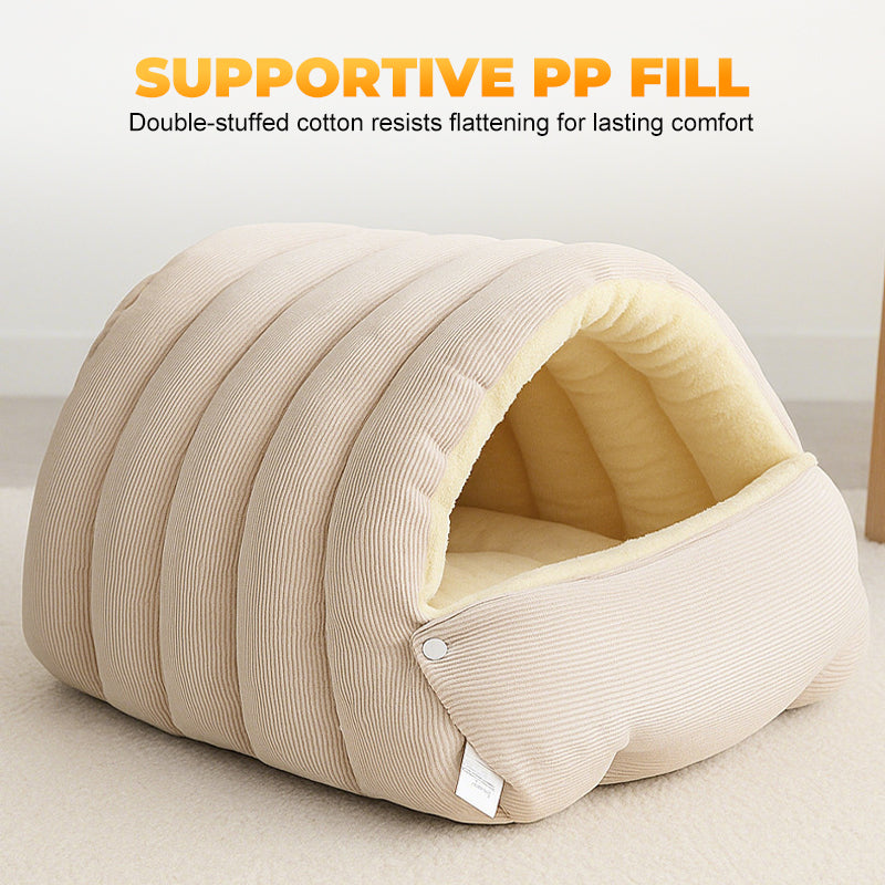 🔥Limited-time offer-Warmth Cozy Comfort Plush Pet Cave