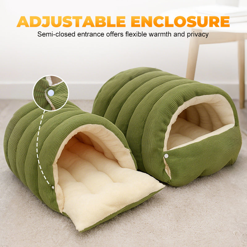 🔥Limited-time offer-Warmth Cozy Comfort Plush Pet Cave