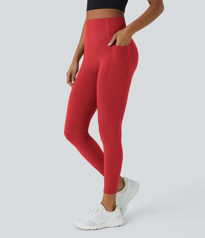GlowLift Sculpted Leggings – Elegant Fit with Peach Effect