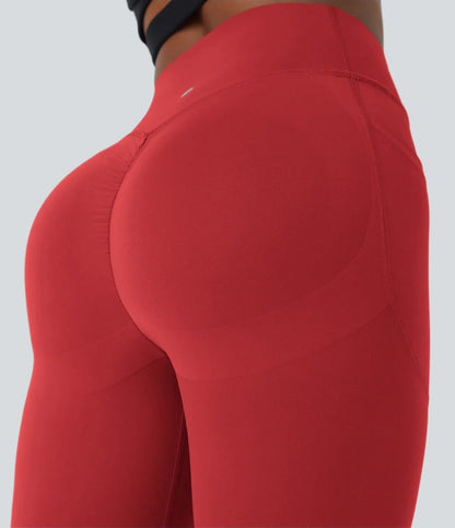 GlowLift Sculpted Leggings – Elegant Fit with Peach Effect