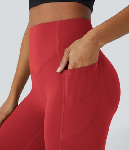GlowLift Sculpted Leggings – Elegant Fit with Peach Effect