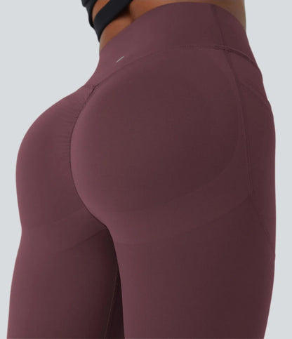 GlowLift Sculpted Leggings – Elegant Fit with Peach Effect