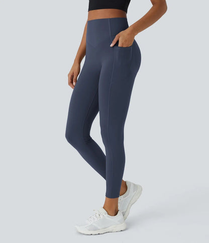 GlowLift Sculpted Leggings – Elegant Fit with Peach Effect