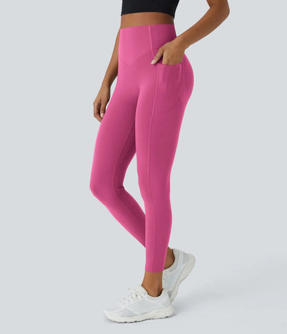 GlowLift Sculpted Leggings – Elegant Fit with Peach Effect