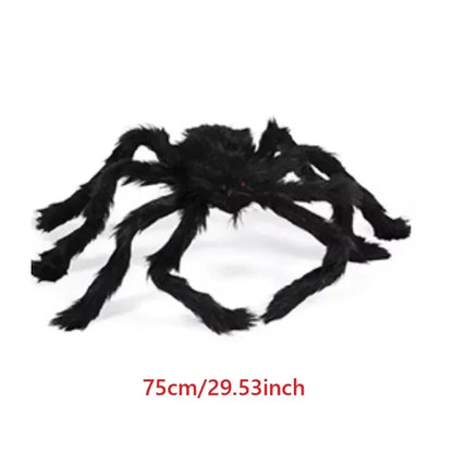 Giant Black Plush Spider Halloween