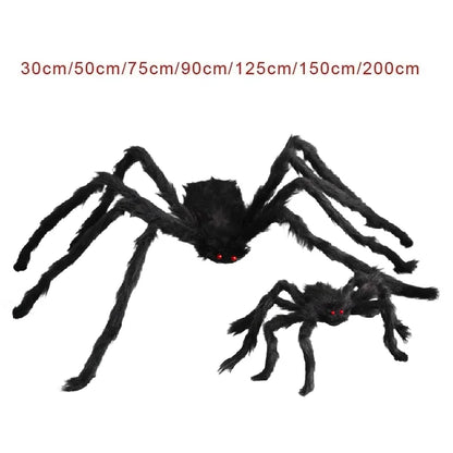 Giant Black Plush Spider Halloween