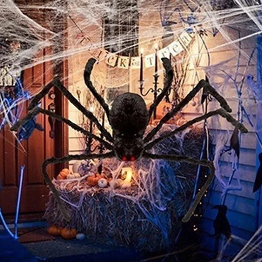 Giant Black Plush Spider Halloween