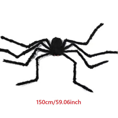 Giant Black Plush Spider Halloween